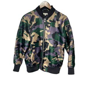 Silence + Noise (Urban Outfitters) Oversized Camo Bomber Jacket Size Medium